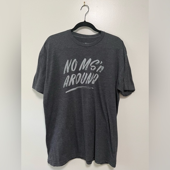 The Home T Gray No MS'n Around Short Sleeved T Shirt - Super Soft! - Picture 2 of 3